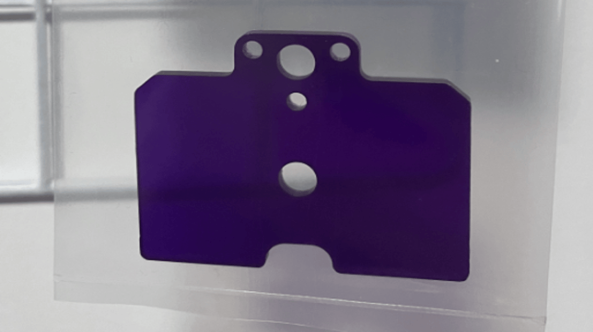 Team AD X-Series Electronics Mounting Tray (Translucent Purple) AD-9029