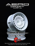 DS Racing AERO DRIFT Slope White / Black Font - AD-AW-BF