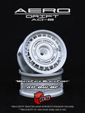 DS Racing AERO DRIFT Flat White / Black Font - AD-BW-BF