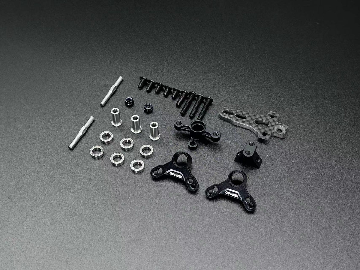 Team AD-XF Horizontal shock absorber conversion kit Black - AD-9018B