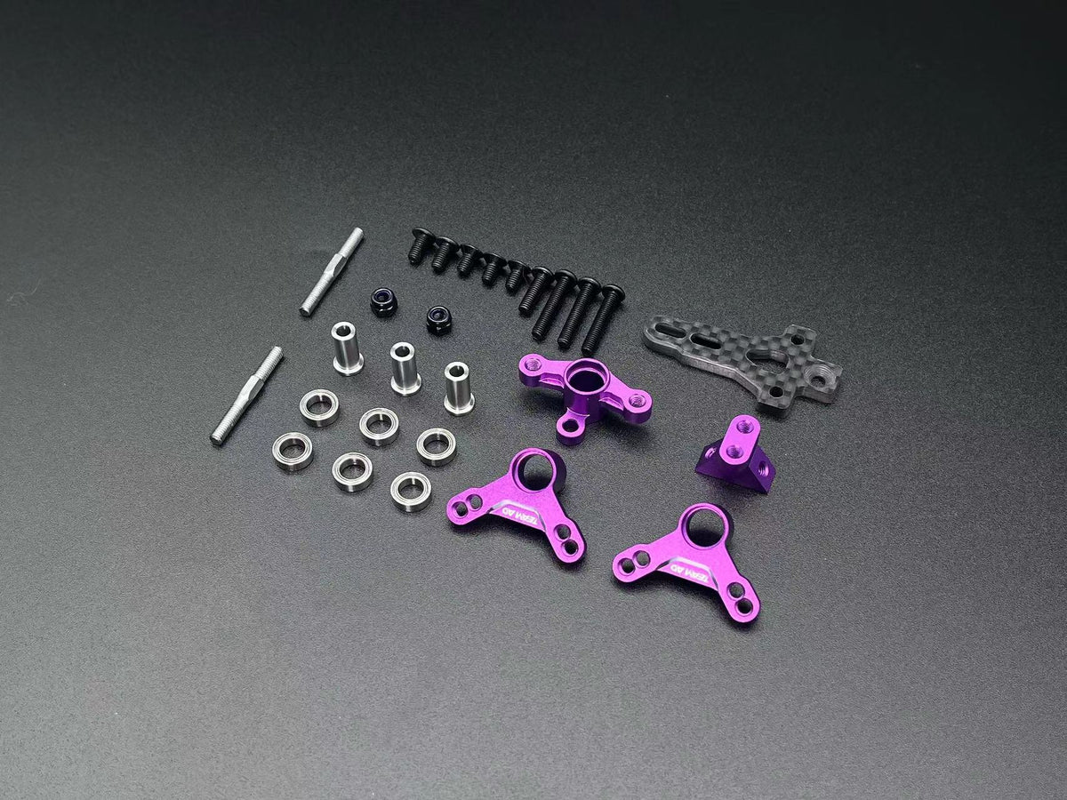 Team AD-XF Horizontal shock absorber conversion kit Purple - AD-9018P
