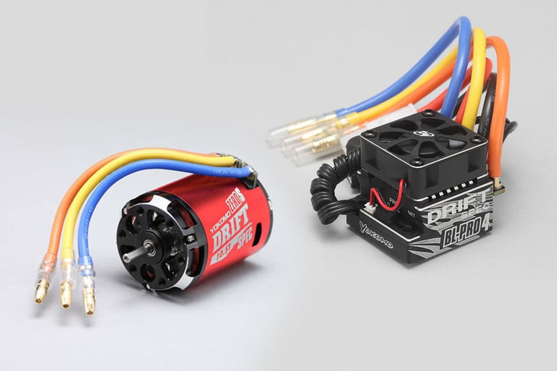 Yokomo DRIFT SPEC Combo BL-PRO4D ESC + ZERO-S 10.5T Motor (Red) BL-P4105DR