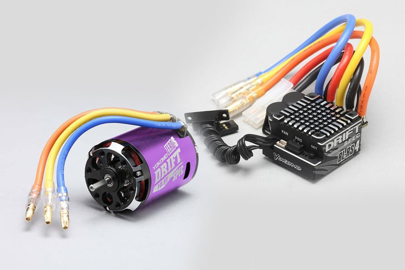 Yokomo DRIFT SPEC Combo BL-RS4D ESC + ZERO-S 10.5T Motor (Purple) BL-R4105DP
