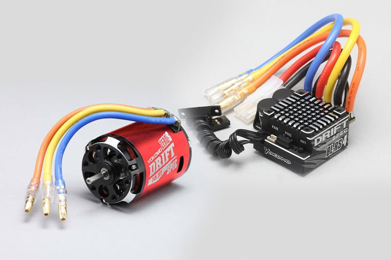 Yokomo DRIFT SPEC Combo BL-RS4D ESC + ZERO-S 10.5T Motor (Red) BL-R4105DR