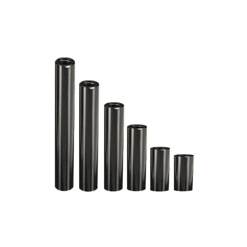 RCKO M3 x 15mm Black Anodised Aluminium Alloy Spacer / Standoff (4 Pcs)