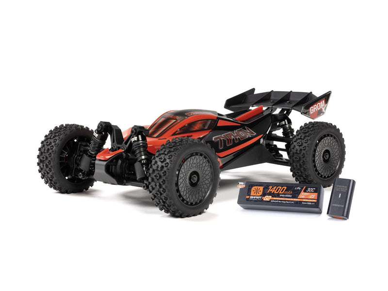 ARRMA 1/14 TYPHON GROM 223S BLX 4X4 with Batt/Charger Red - ARA2306ST1