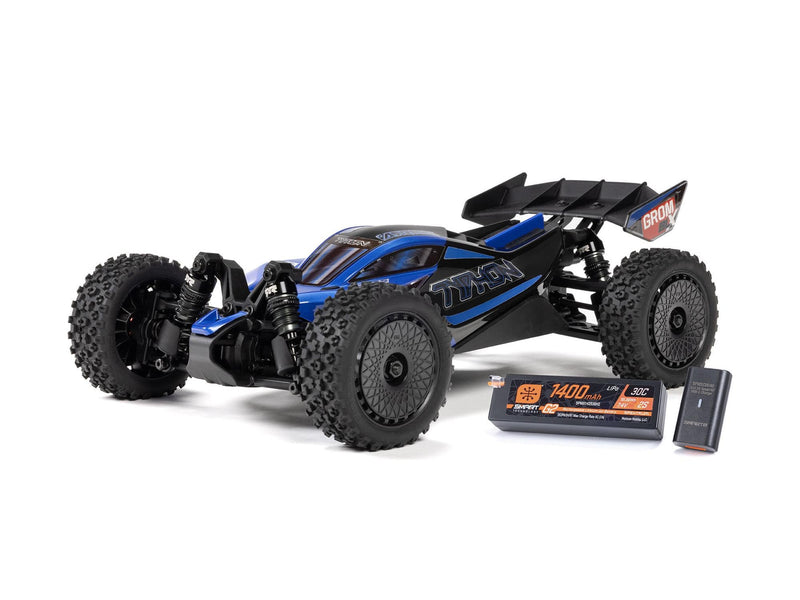 ARRMA 1/14 TYPHON GROM 223S BLX 4X4 with Batt/Charger Blue - ARA2306ST2
