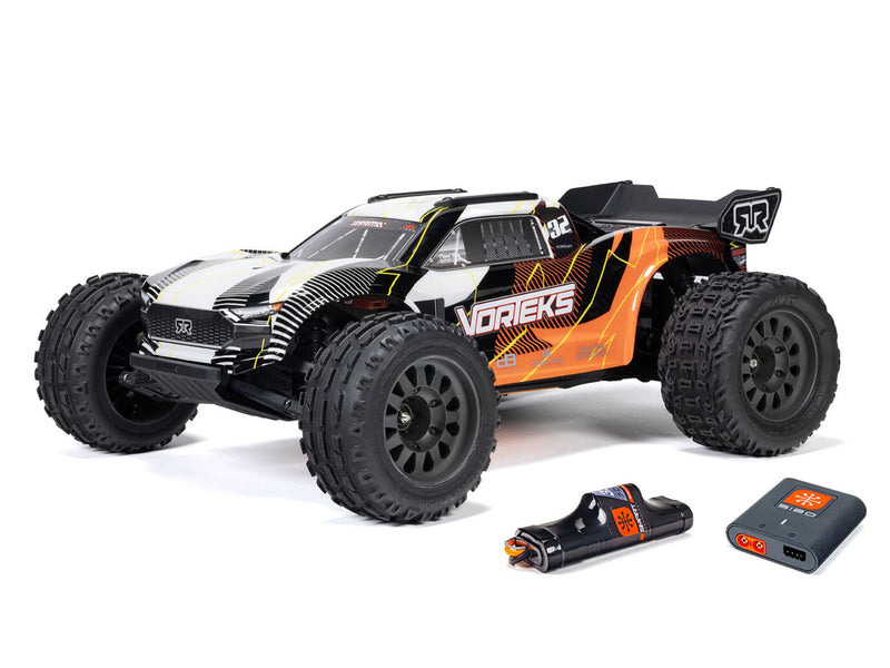 ARRMA 1/10 VORTEKS MEGA 550 4X2 ST with Battery & Charger Orange - ARA3205ST1