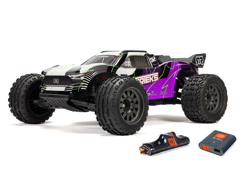 ARRMA 1/10 VORTEKS MEGA 550 4X2 ST with Battery & Charger Purple - ARA3205ST2