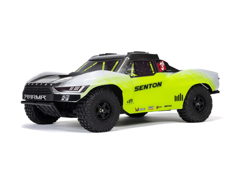 ARRMA 1/10 SENTON 223S BLX 4X4 SCT RTR with DSC Yellow/Gunmetal - ARA4303V4T1