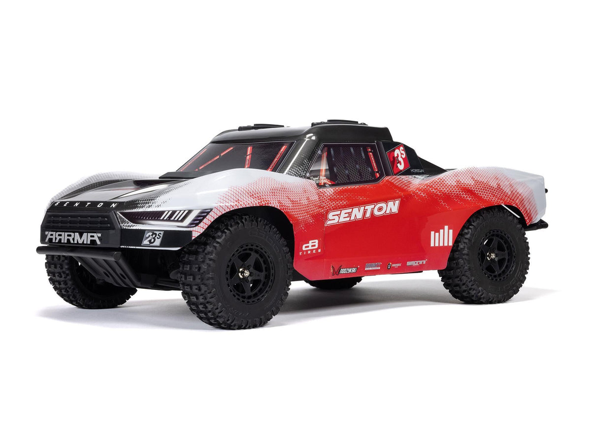 ARRMA 1/10 SENTON 223S BLX 4X4 SCT RTR with DSC Red/Gunmetal - ARA4303V4T2