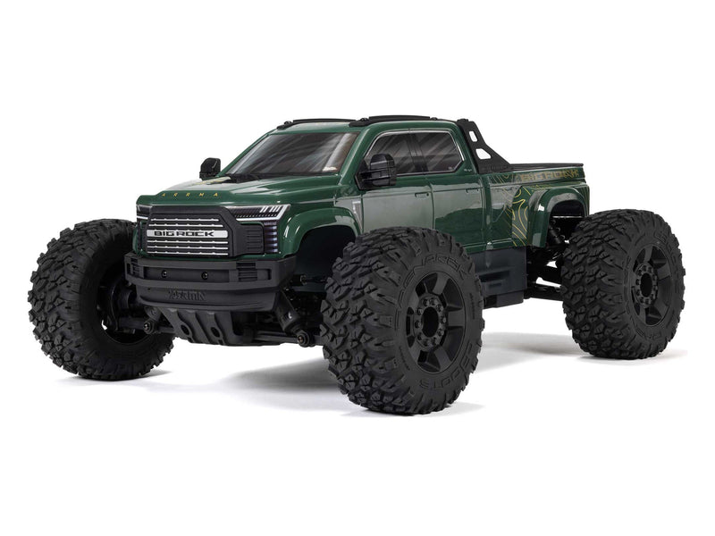 ARRMA 1/10 BIG ROCK 223S DSC 4X4 RTR Monster Truck Green - ARA4312V4T2