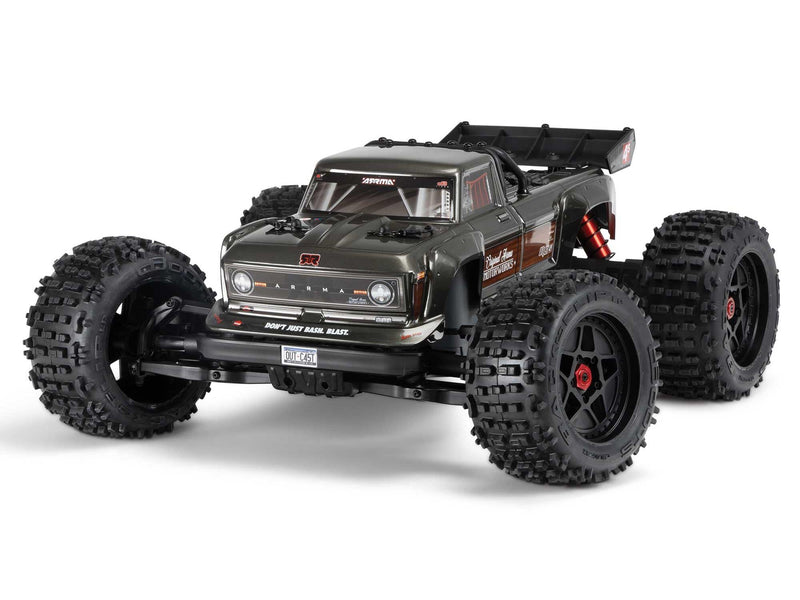 ARRMA 1/10 OUTCAST 4S 4X4 BLX Stunt MT (with Centre Diff) Gunmetal - ARA4410V2T3