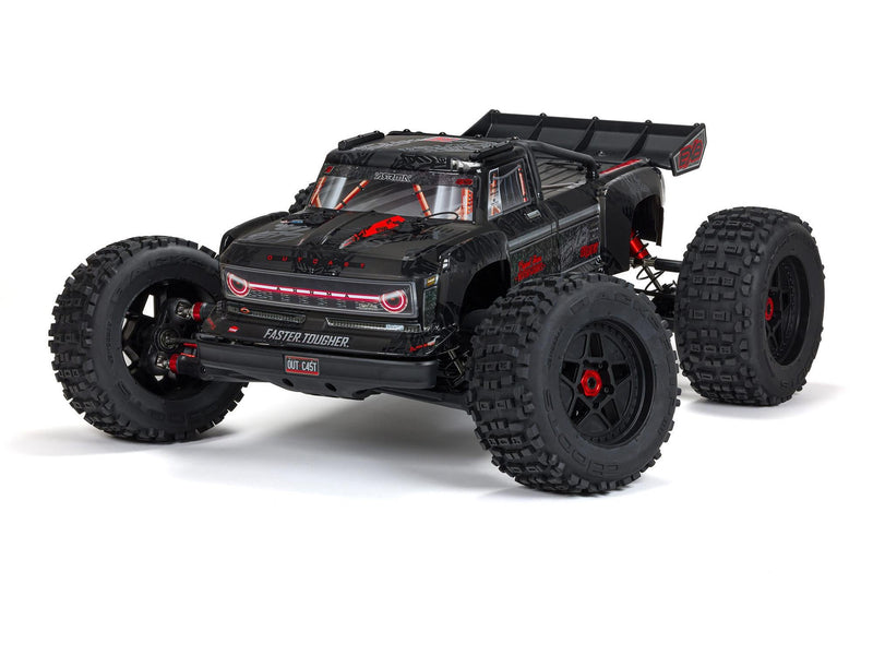 ARRMA 1/5 OUTCAST 8S 4X4 BLX EXB Stunt Truck RTR Black - ARA5810V2T1
