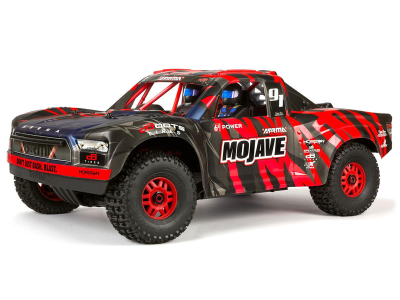 ARRMA 1/7 MOJAVE 6S 4X4 BLX Desert Truck RTR Red/Black - ARA7604V2T2