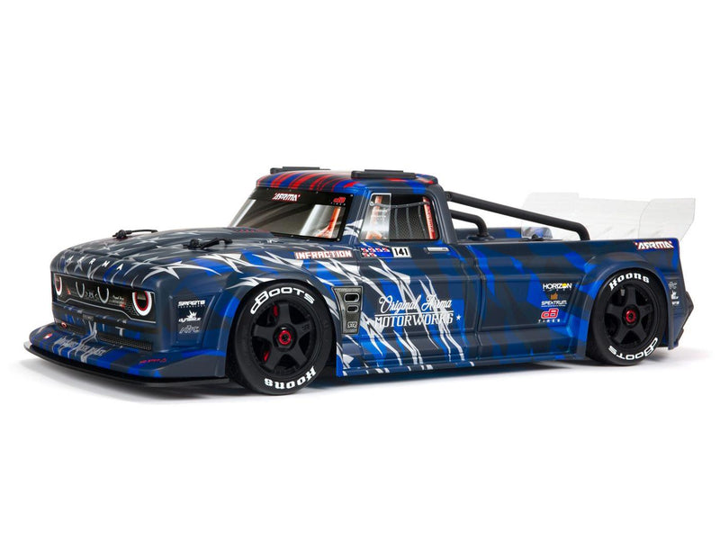 ARRMA 1/7 INFRACTION 6S 4X4 BLX Resto-Mod Truck RTR Blue - ARA7615V2T1