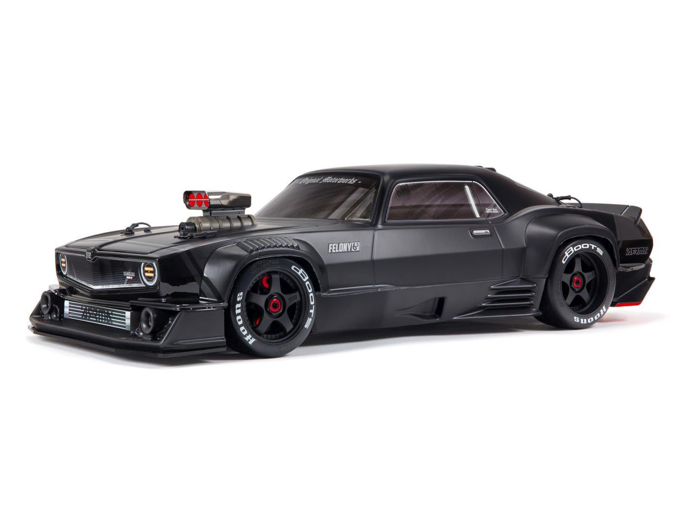 ARRMA 1/7 FELONY 6S 4X4 BLX Resto-Mod Muscle Car RTR Black - ARA7617V2T1