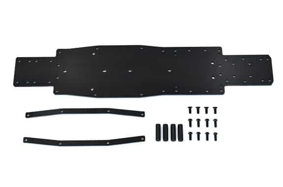 Reve D RDX Black FRP Main Chassis & Side Deck Set D1-BFS01
