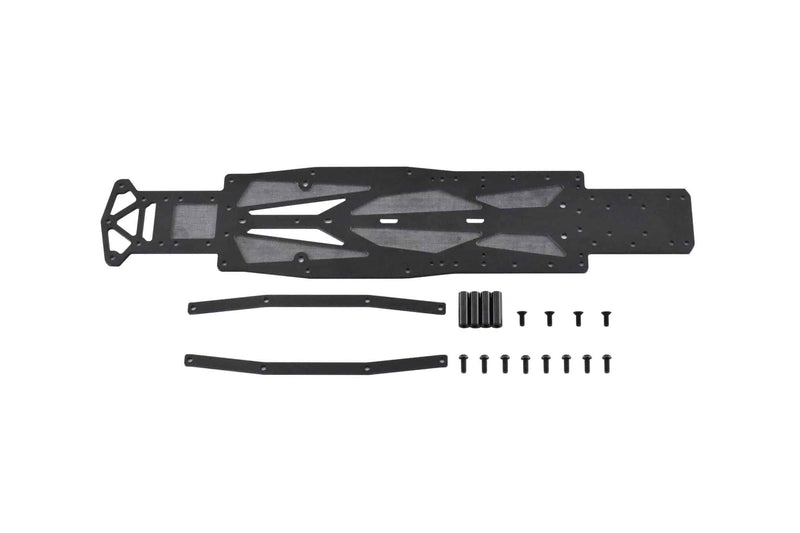 Reve D RDX Black FRP Main Chassis & Side Deck Set 2 D1-BFS2