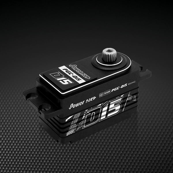 Power D15 Low Profile DRIFT Programmable (0.085s/18.0kg/8.4V) Coreless Servo (Black) - D15-Black