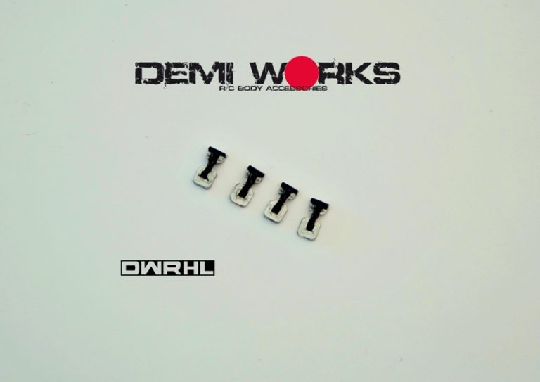 Demi Works Scale Imitation set of 4 Rubber Hood Latch - DWRHL