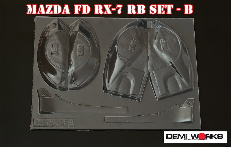 Demi Works Mazda RX7 RB Set B (Fenders + Side Step) - DWRX7RB-B
