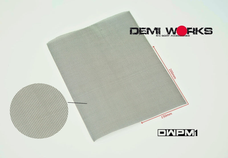 Demi Works Plastic Mesh Sheet 200x150mm - DWPM1