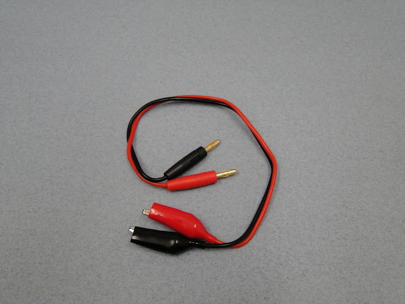 Logic RC Charge Lead : 4mm~Mini Croc Clips - O-LGL-CLCROC