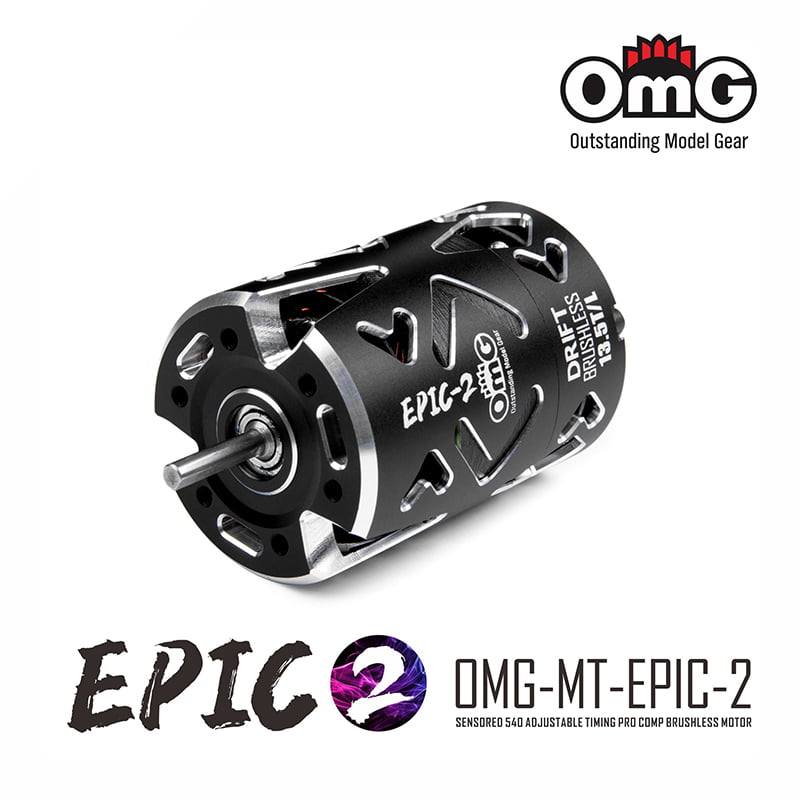 OMG 540 EPIC-10.5T Series Sensored Brushless Motor BLACK - OMG-EPIC-2-10.5T/L/BK