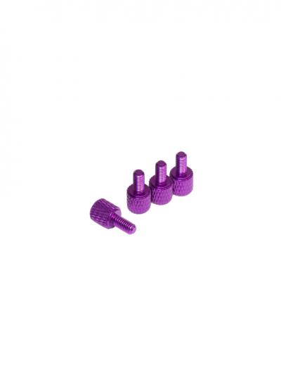 RCKO Purple M3x4.5/6.5mm Male-Female Anodised Aluminium Alloy Standoff (4 Pcs)