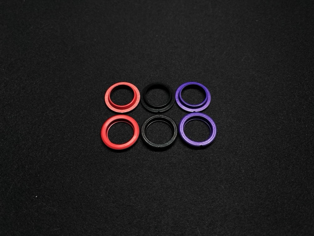 Rhino Racing & Team AD Shock Absorber Gaskets BLACK - RA-2418B