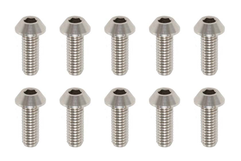 Racing Performer Precision Machined Titanium BH Socket Screw M3×8mm (10pcs) RP-041081