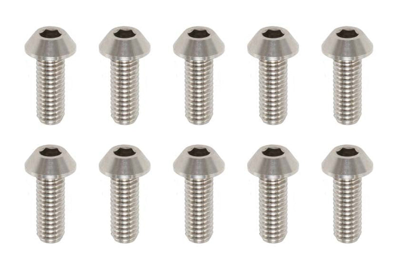 Racing Performer Precision Machined Titanium BH Socket Screw M3×8mm (10pcs) RP-041081