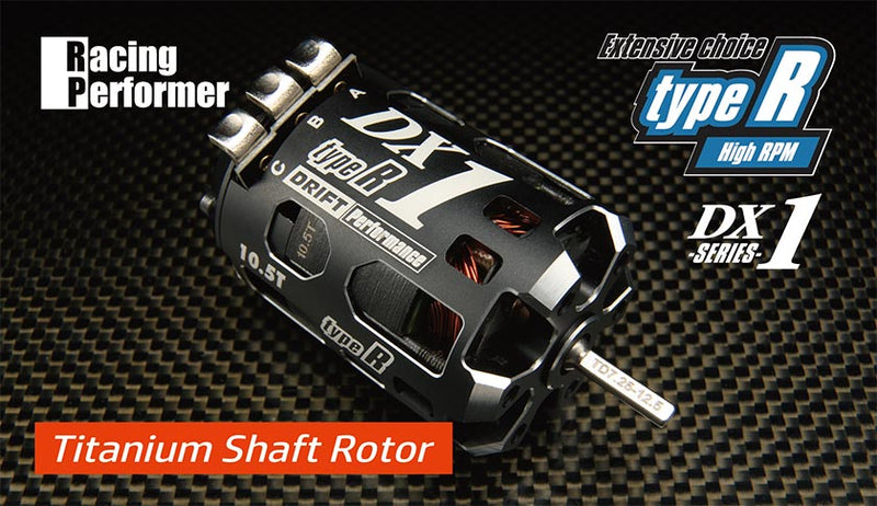 Yokomo Racing Performer DX1 Type-R (High Rotation type) Motor (Titanium Shaft) 10.5T - RPM-DX105RT
