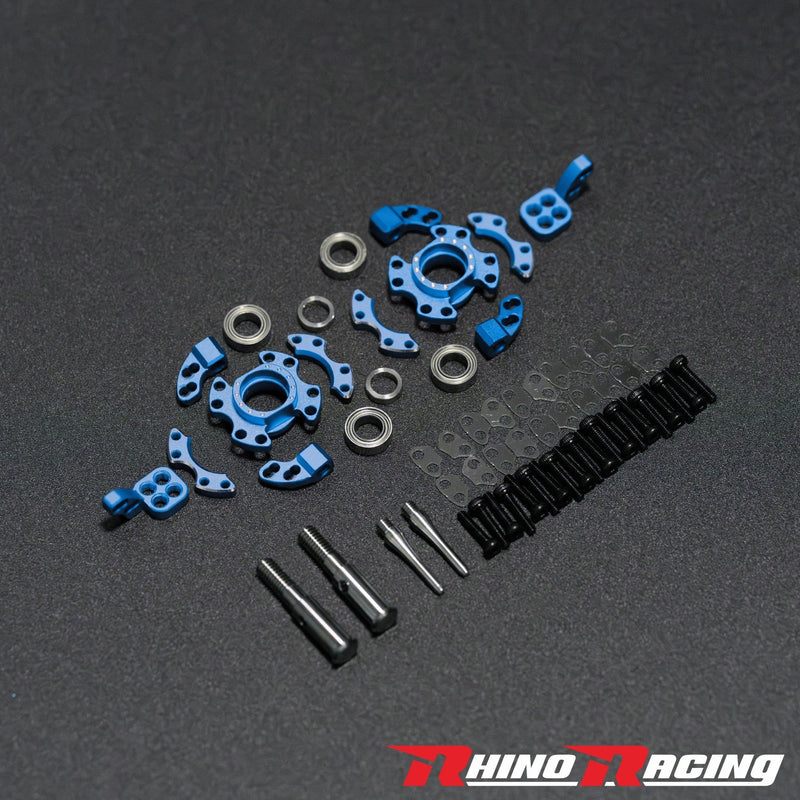 Rhino Racing SR Series Steering Blocks (RWD Knuckles) BLUE - RR-1405BL