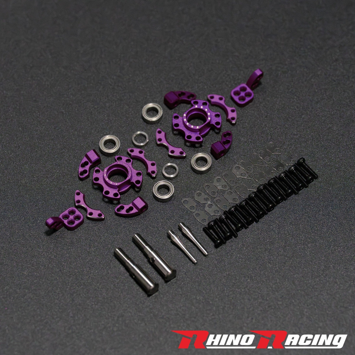Rhino Racing SR Series Steering Blocks (RWD Knuckles) PURPLE - RR-1405P