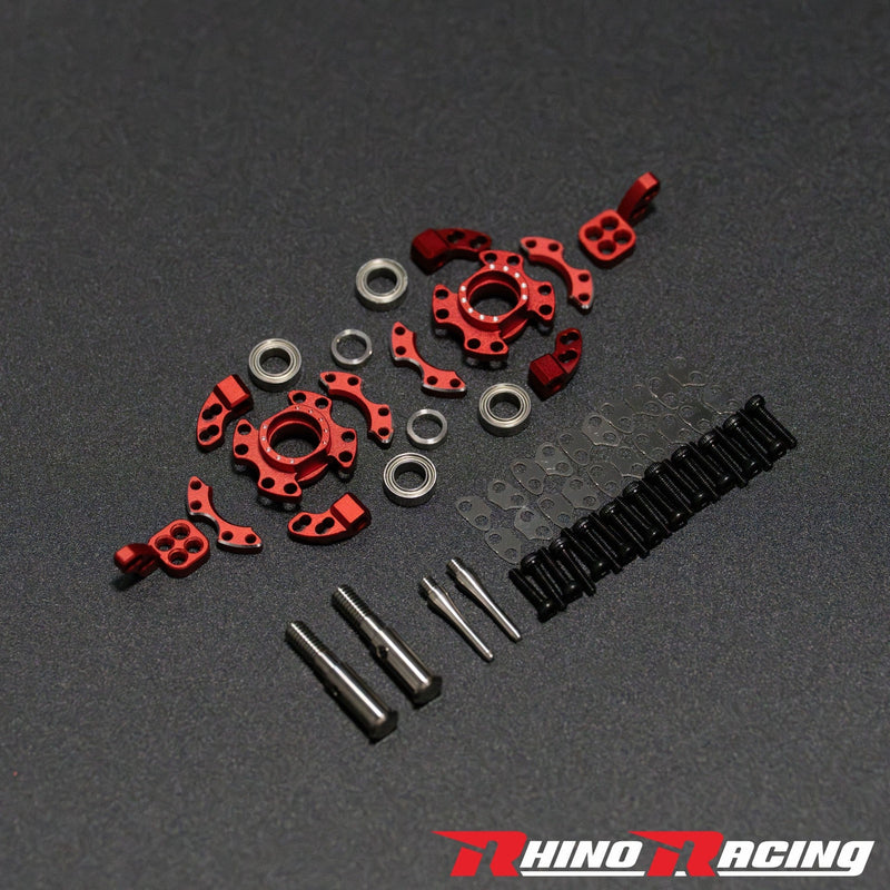 Rhino Racing SR Series Steering Blocks (RWD Knuckles) RED - RR-1405R