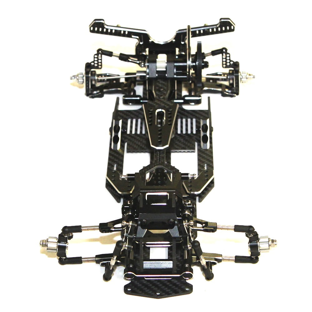 Rhino Racing SHARK FINAL FORM - FACTORY ASSEMBLED CHASSIS KIT (BLACK) RR-2000B