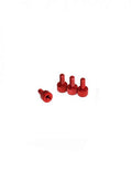 RCKO Red M3x4.5/6.5mm Male-Female Anodised Aluminium Alloy Standoff (4 Pcs)