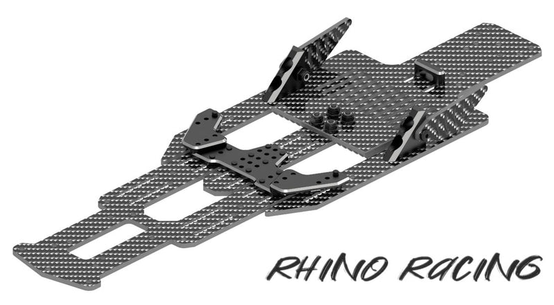 Rhino Racing Shark Lower Carbon Plate (Black) For YD2 - RR-800B