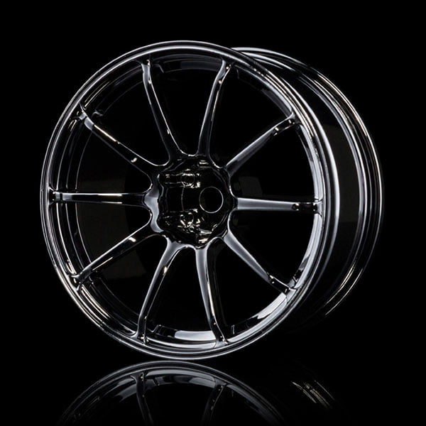 MST Silver Black RS II wheel (+7) (4) 102069SBK