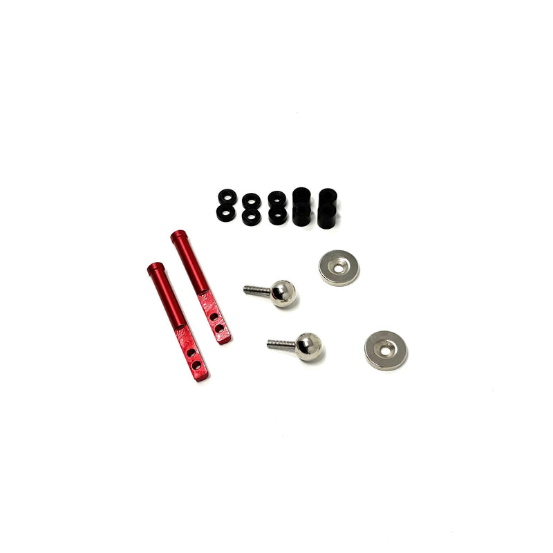 RCKO Rear Body Mount Set V2 RED - RCKO-LRV2