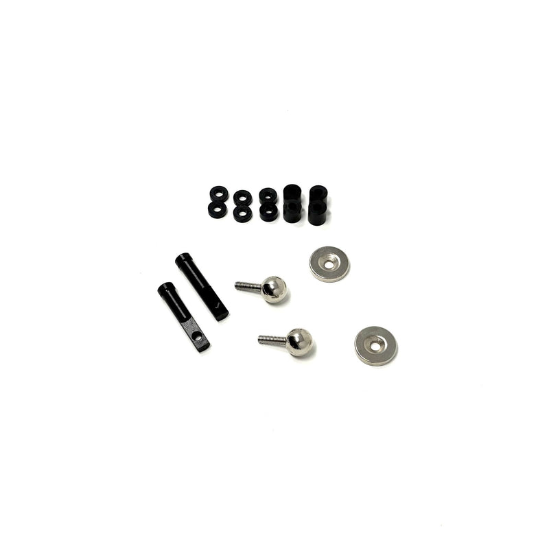 RCKO Front Body Mount Set V2 BLACK - RCKO-SBKV2