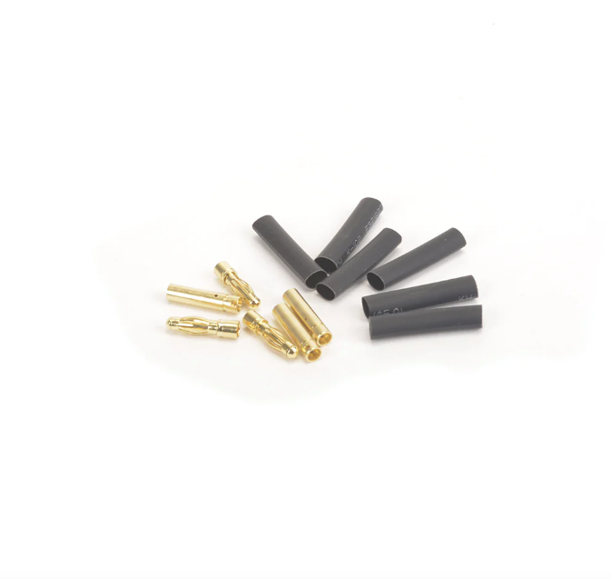 4.0MM GOLD BANANA BULLETS M/F 3PRS + SHRINK TUBE