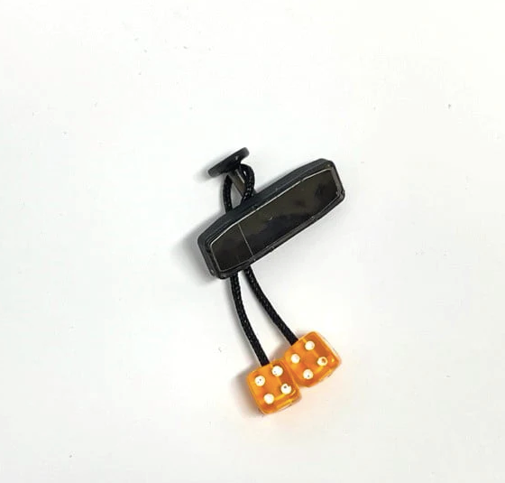 SL1D3 Customs Rear View Dice Mirror Orange - SL1D3-021