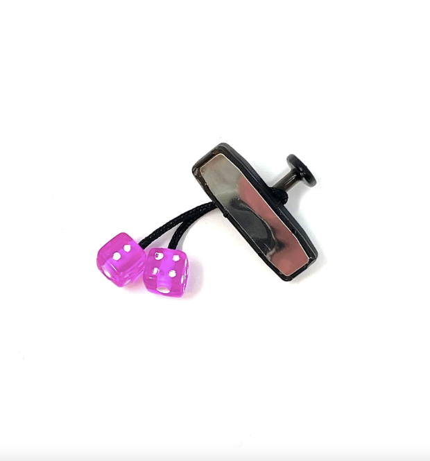 SL1D3 Customs Rear View Dice Mirror Purple - SL1D3-018