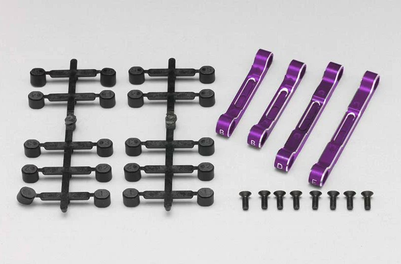 YD-2 Aluminum Adjustable Suspension Mount Set (Purple/Bevel Edge) Y2-301APA