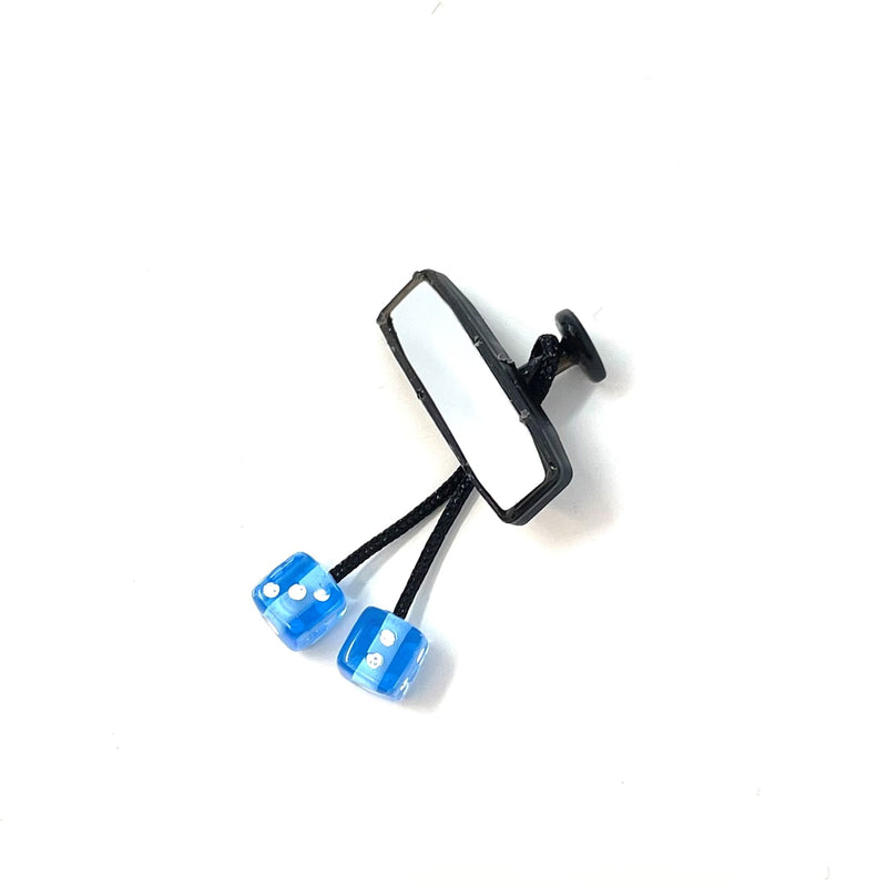 SL1D3 Customs Rear View Dice Mirror Blue - SL1D3-019