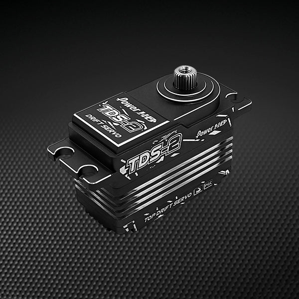 Power HD TDS-2 Low Profile DRIFT Programmable (0.09s/25.0kg/8.4V) Coreless Servo (Black) TDS-2-Black