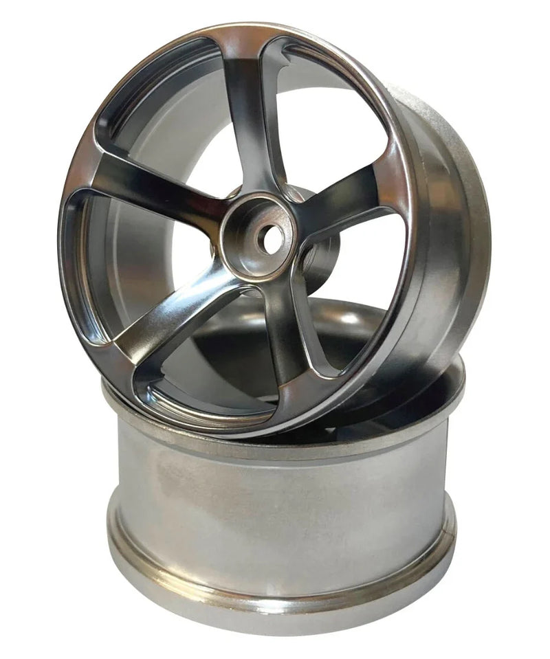 TOPLINE DRS-5 High Traction Type (deep face) Offset 8 Matte Chrome - TDW-0813MC